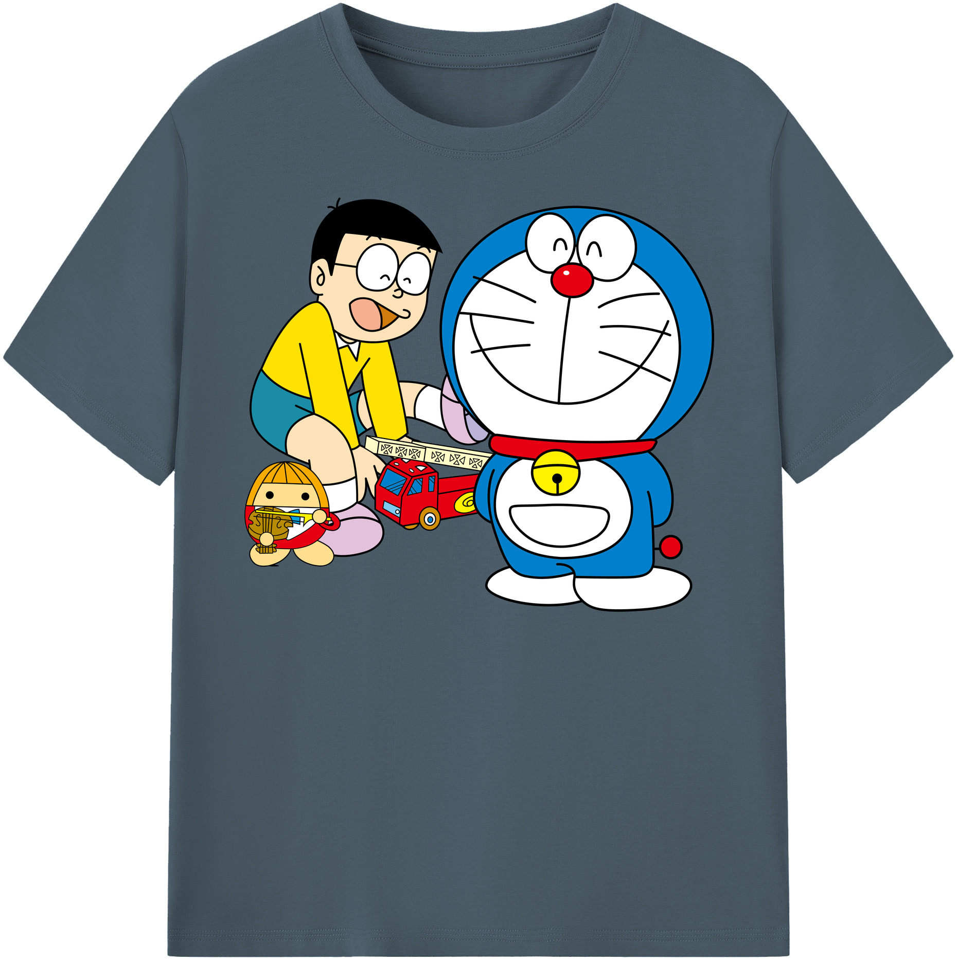 （画像用） ドラえもん Doraemon 綿100％半袖Tシャツ（フロントプリント）